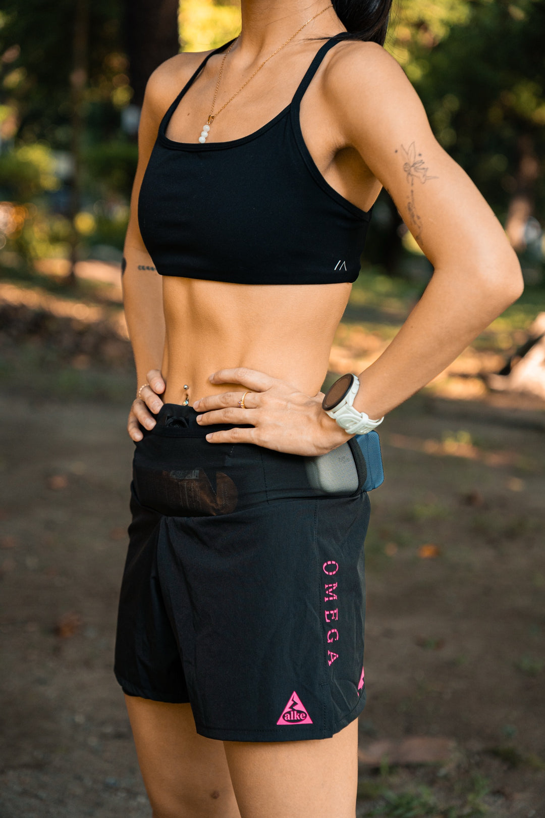 Stride Omega Pink Prism 2-in-1 Race Shorts (Women)