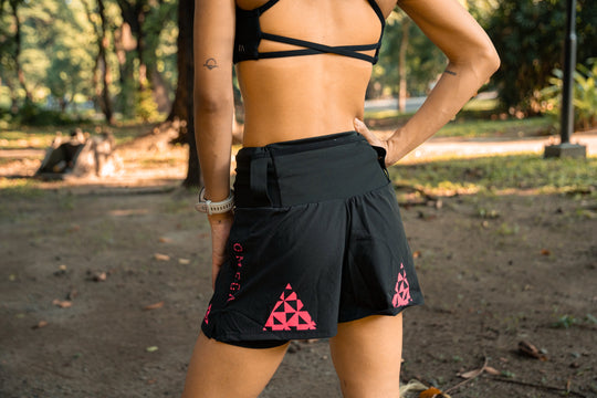 Stride Omega Pink Prism 2-in-1 Race Shorts (Women)
