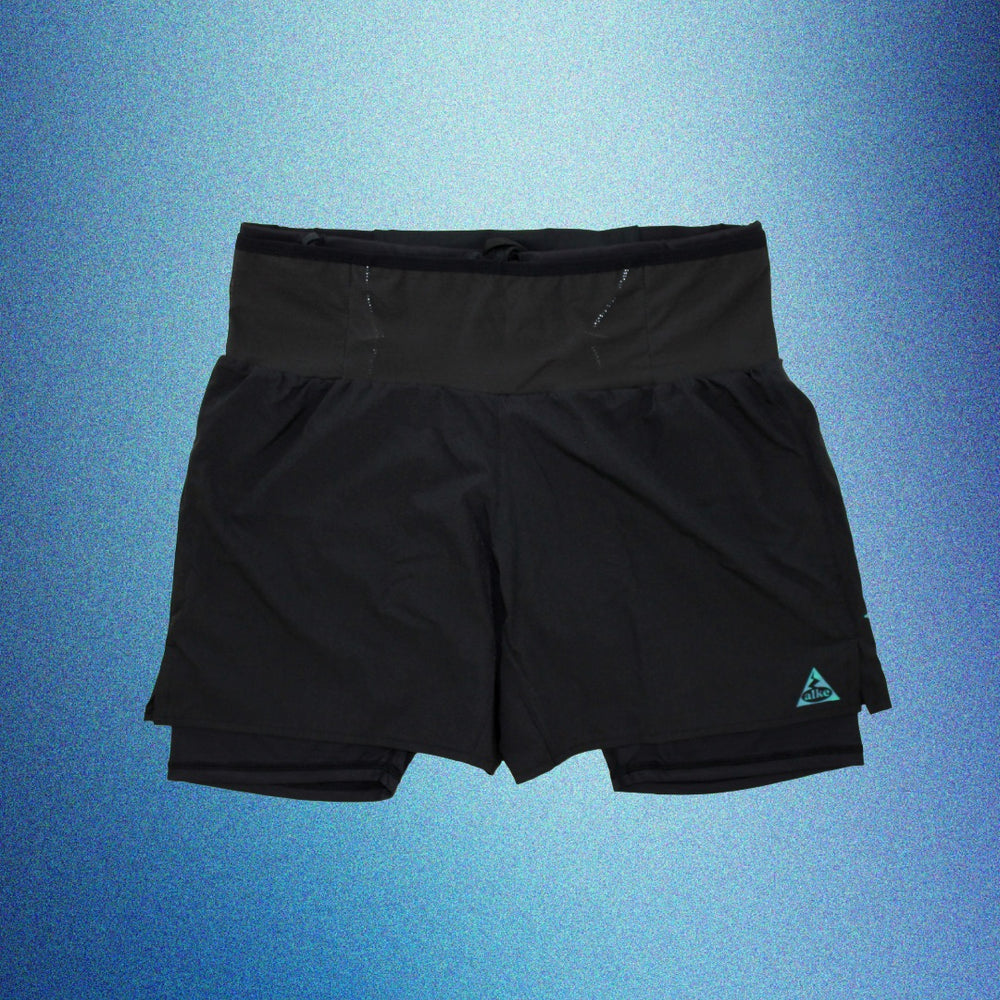 Stride Omega Jade Waves 2-in-1 Race Shorts (Men)