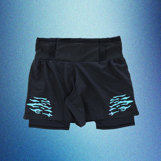 Stride Omega Jade Waves 2-in-1 Race Shorts (Men)