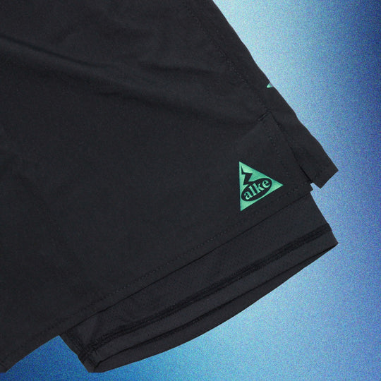 Stride Omega Jade Waves 2-in-1 Race Shorts (Men)
