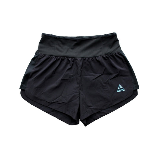 [LIMITED] StrideFlow White Christmas 2-in-1 Shorts (Black)