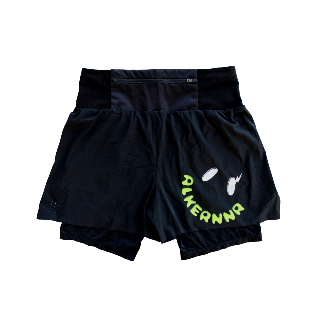 Stridemax Neon Smiley 2-in-1 Utility Shorts