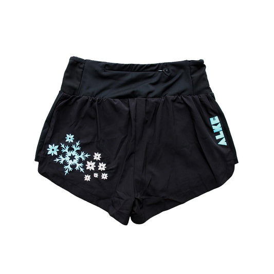 [LIMITED] StrideFlow White Christmas 2-in-1 Shorts (Black)