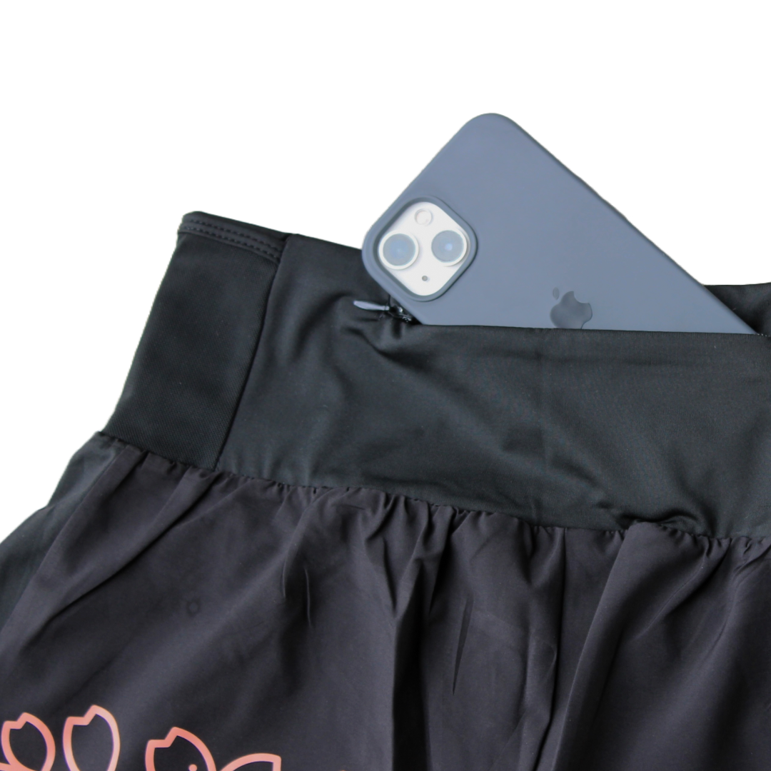 StrideFlow Pink Bloom 2-in-1 Shorts