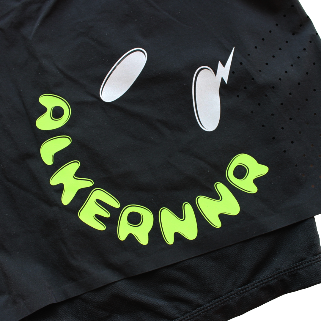 Stridemax Neon Smiley 2-in-1 Utility Shorts