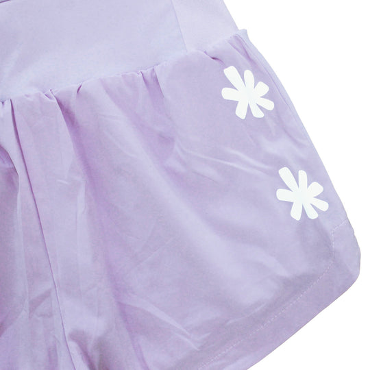StrideFlow Lavender Starfall 2-in-1 Shorts